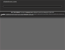 Tablet Screenshot of clubeleven.com